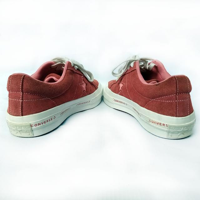 CONVERSE ผ้าใบมือสอง สีชมพู สภาพสวยๆชิคๆ จัดส่งฟรี!!! เก็บปลายทาง 7