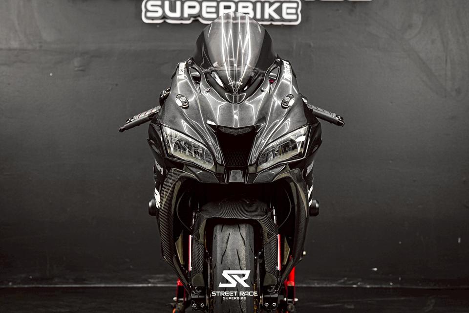 KAWASAKI ZX10R สีดำหล่อๆ คาร์บอนเต็มลำ รูปที่ 5