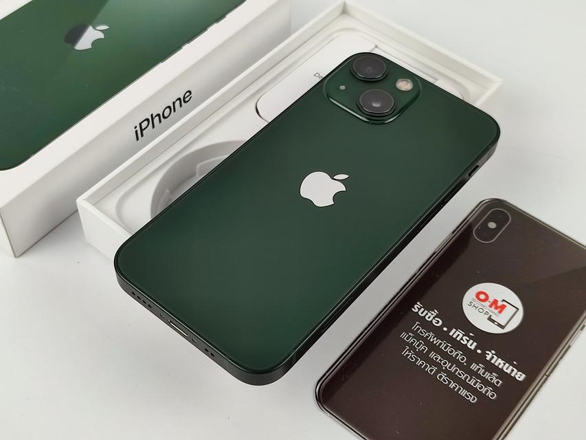 ขาย/แลก iPhone13 mini 256 สี Green ศูนย์ไทย ประกันศูนย์ 27/03/2566 สภาพสวยมาก สุขภาพแบต100% แท้ เพียง 22,900 บาท  6