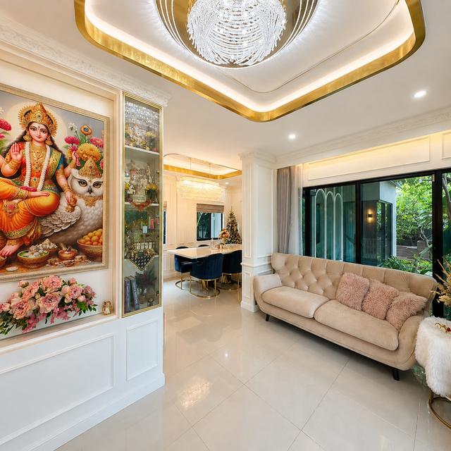 ขายบ้านเดี่ยวหรู หลังมุมถนนเมน หน้าสวนใหญ่! ม.คาซ่าวิลล์ วงแหวน-รามอินทรา (78.9 ตร.ว.) บิวท์อินทั้งหลัง พร้อมบ่อปลาคราฟมงคล 3