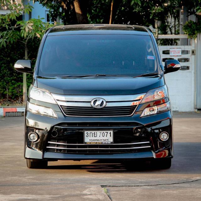 Toyota Vellfire 2.4 Golden Eyes II Wagon ปี 2014 โฉม ปี 08-14 สีดำ AUTO เบนซิน ไมล์เพียง 263,139 km.  2