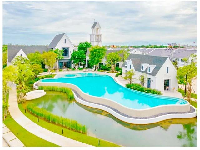 4น้ำ ใกล้แหล่งไลฟ์สไตล์ รร.นานาชาติไทยจีน 2 กม.50ตร.วา. 250ตร.ม. บ้านเดี่ยว 2ชั้น ฟังก์ชัน 3นอน บางนา กม.15 เมกาบางนา 2. 1