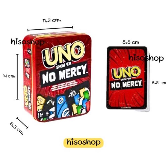 UNO NO MERCY เกมส์อูโน่โนเมอร์ซี่ กล่องเหล็กแบบใหม่ล่าสุด กล่องใหญ่ เกมส์ในวงเหล้าสนุกๆเหมาะสำหรับเล่นหลายคน 2