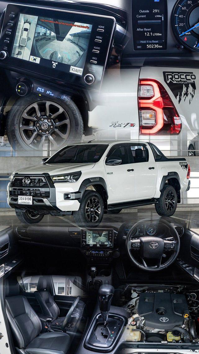 จัดเต็ม ฟรีดาวน์! มือเดียวป้ายแดง เดิมทั้งคัน ไม่เคยทำสีสักชิ้นToyota Revo Rocco 2.4 ตัวท็อป ปี 2022เกียร์ออโต้ รถบ้านแท้ ไมล์น้อยเพียง 50,200 กม.