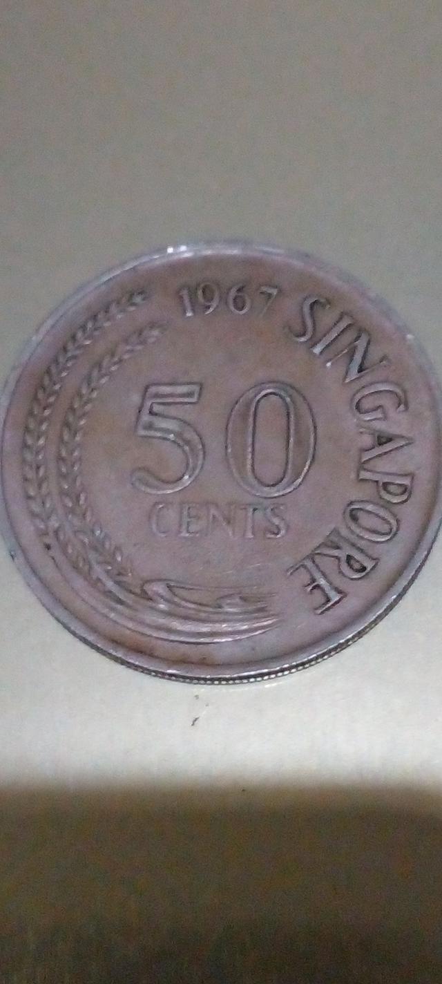 เหรียญเก่าสิงคโปร์1967 รวม3เหรียญ 4