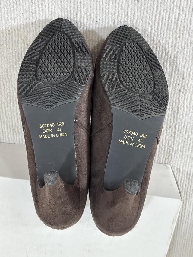 รองเท้าบูทสั้นส้นสูงหลังกลับ HK WORKS LONDON ขนาด26-26.5cmHK WORKS ลอนดอนรองเท้าบูทสั้นแบบมีแถบยางยืดด้านข้าง สีน้ำตาล รูปย่อยที่ 2