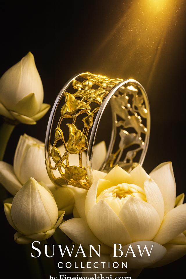 Finejewelthai ชุดเครื่องประดับแนวเอกลักษณ์ ลายบัว Suwan Collection