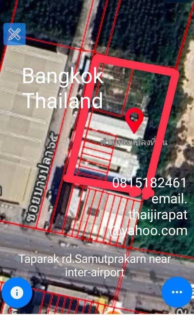 ให้เช่าที่ดินถมแล้ว บนถนนเทพารักษ์ เนื้อที่3200ตรม 4