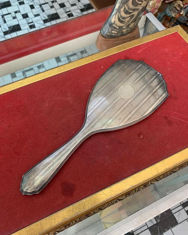 กระะจกเงินเก่า 1926 sterling silver จาก Birmingham England 6