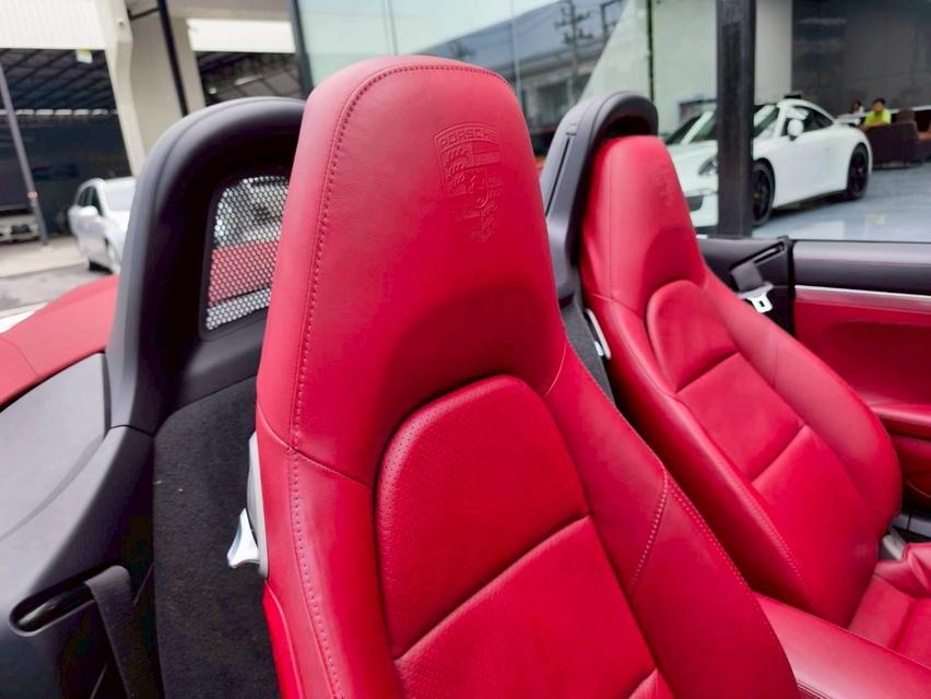 รหัสรถ KPV5 2017 PORSCHE BOXSTER 2.0 CABRIOLET สีเทา wrap ขาว หลังคาแดง  11