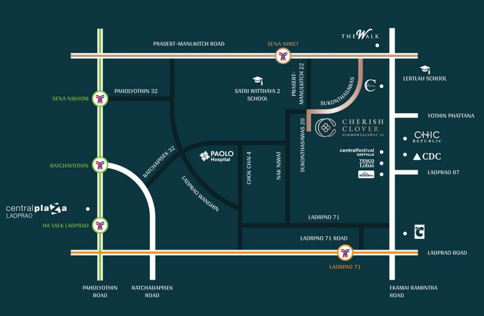 Cherish Clover Sukhontasawat 20 บ้านพูลวิลล่าสุดหรู พร้อมลิฟท์ส่วนตัว 5 ห้องนอน 6 ห้องน้ำ Double-Volume Living จอดรถได้ 3 คัน 12