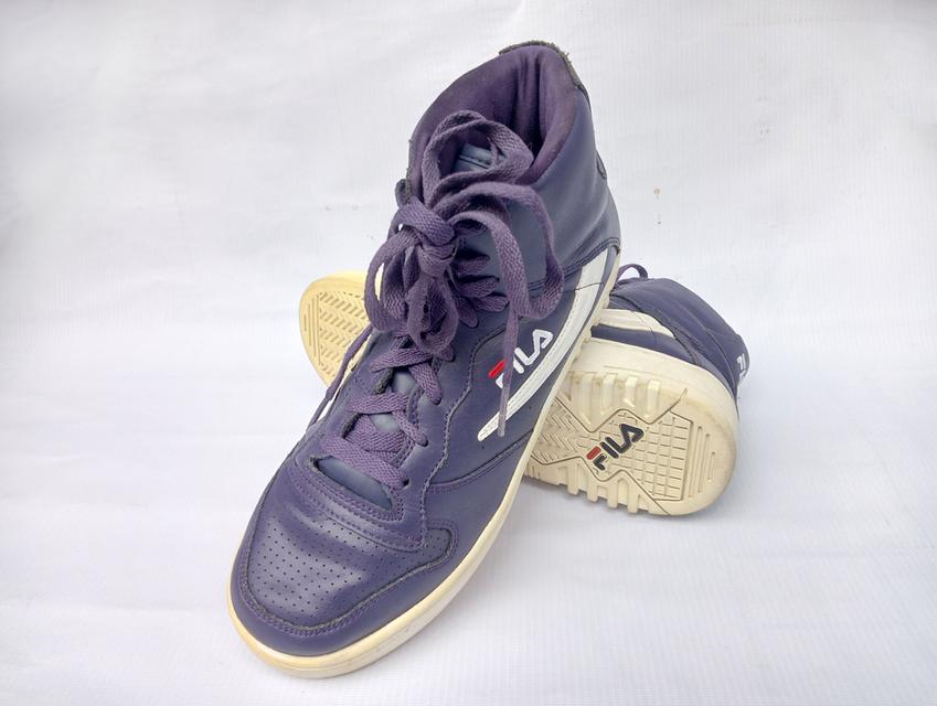 FILA ผ้าใบหุ้มข้อมือสอง สีม่วง สภาพสวย จัดส่งฟรี!!! เก็บปลายทาง 2