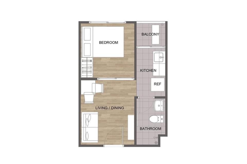 คอนโด 🏡 โครงการ Condo me อ่อนนุช-พระราม 9 ตึก B ชั้น 2  3