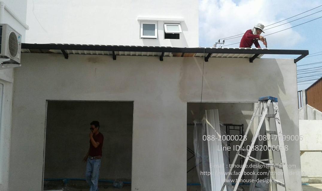 รับเหมา ต่อเติม โครงหลังคา กันสาด Line dddesign23 รูปที่ 12
