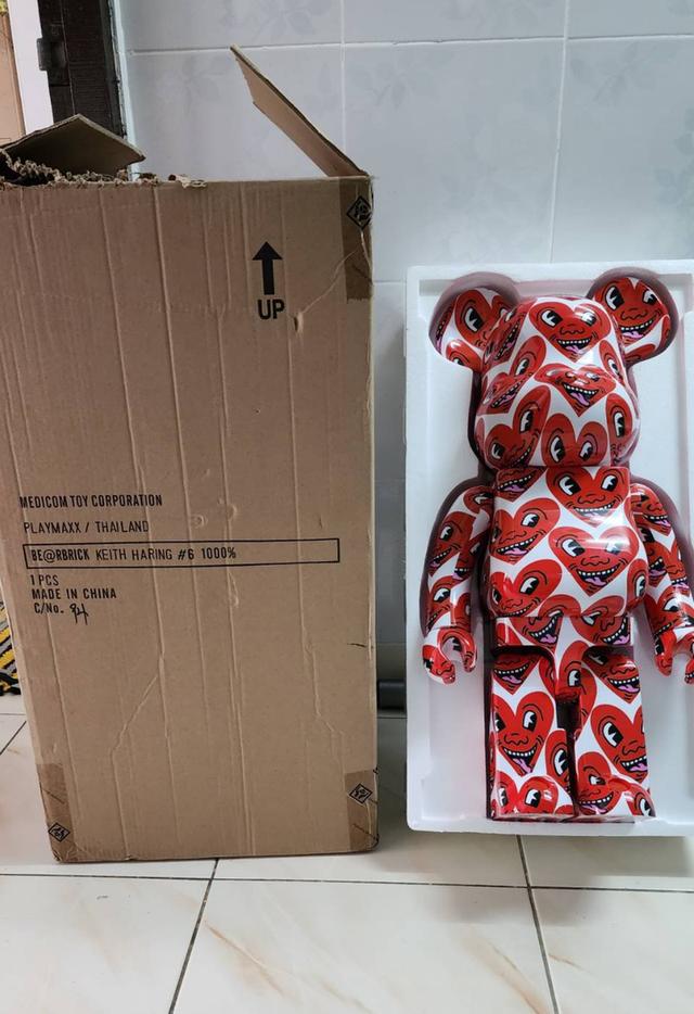 Bearbrick keith haring 1000% กล่องครบ 4