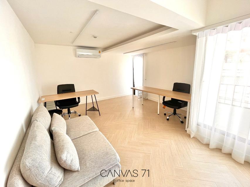 Service Officed เฟอร์ครบพร้อมเข้าอยู่ ใกล้ BTS เอกมัย มีบริการทำความสะอาดห้อง มีที่จอดรถ 7