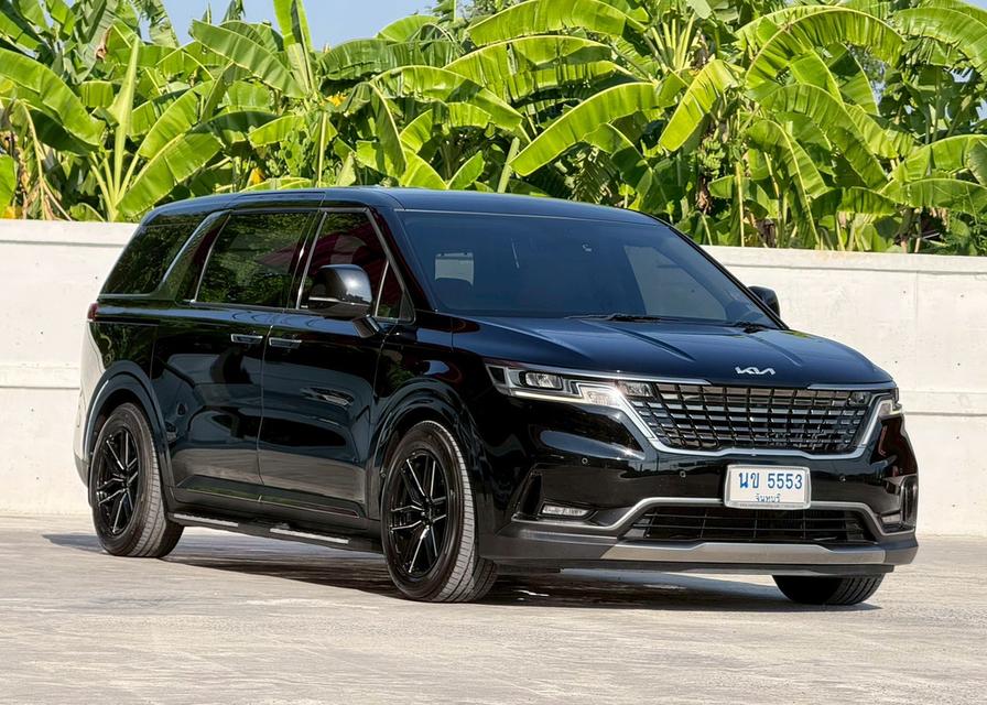 ปี 2022 KIA CARNIVAL, 2.2 EX โฉม ปี21-ปัจจุบันสีดำ เครื่องยนต์ดีเซล รถสวยไมล์น้อย รูปย่อยที่ 2