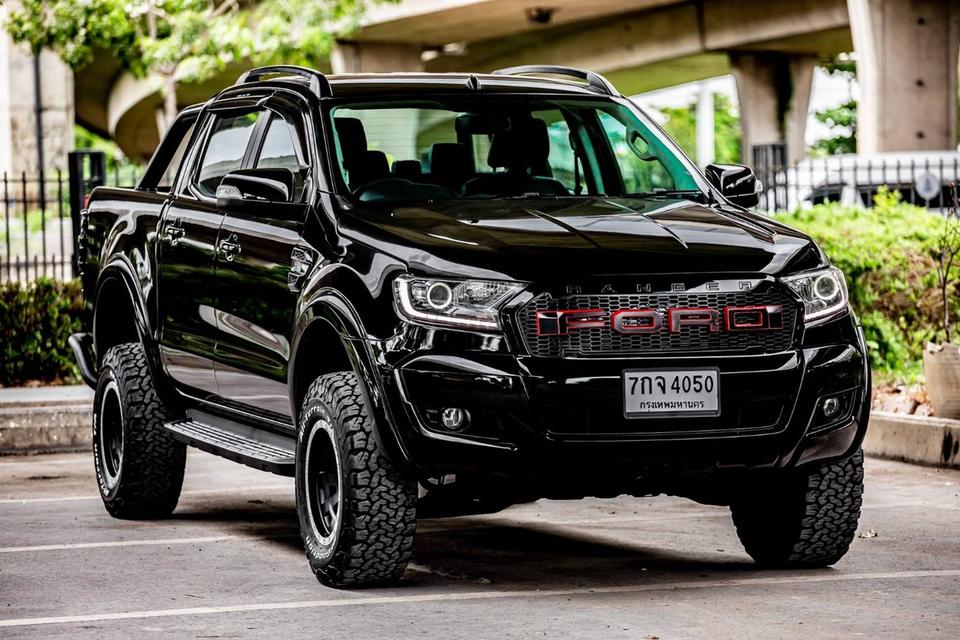 #Ford #Ranger 2.2 XLT Hi-Lander Double Cab เกียร์ AT ปี2018 สีดำ  1