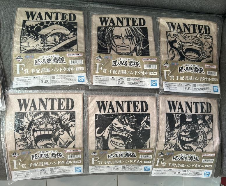 ยกเซต! ผ้าขนหนูวันพีซ Ichiban Kuji One Piece F Prize ลายใบประกาศจับ (ครบ 6 แบบ) มือ 1 ไม่แกะ รูปที่ 9