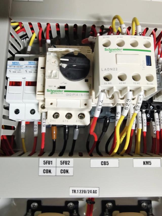 ขายตู้ควบคุมมอเตอร์ไฟฟ้า(Control Motor 3 เฟส) Start เครื่อง AHU รูปที่ 6