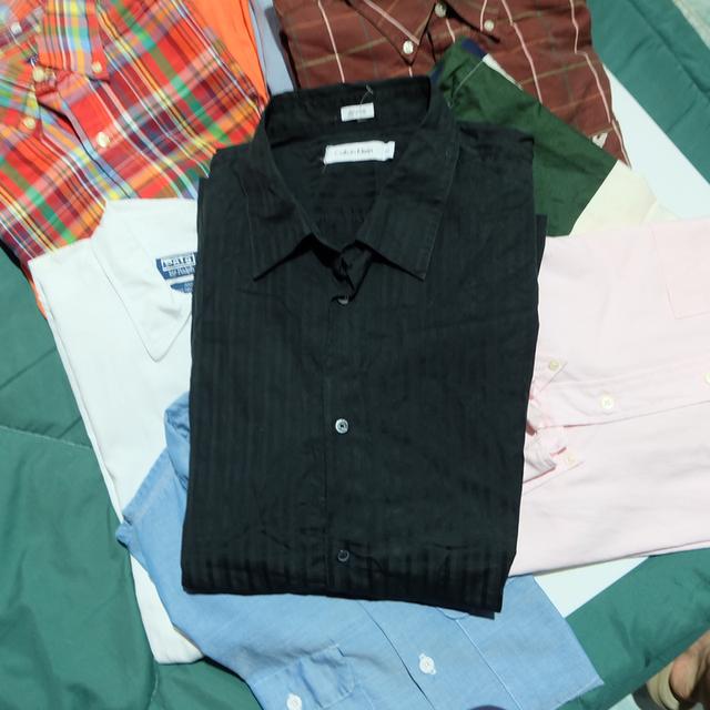 เสื้อเชิ้ต แบรนด์เนมมือสอง size XL Armani Nautica Big mac Boss Calvin Klein Polo Ralph Lauren  10