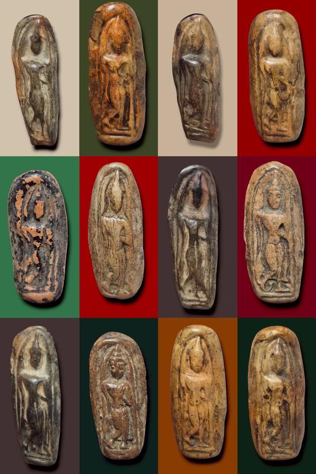 พระลีลาเปิด เหมาๆ12องค์ 