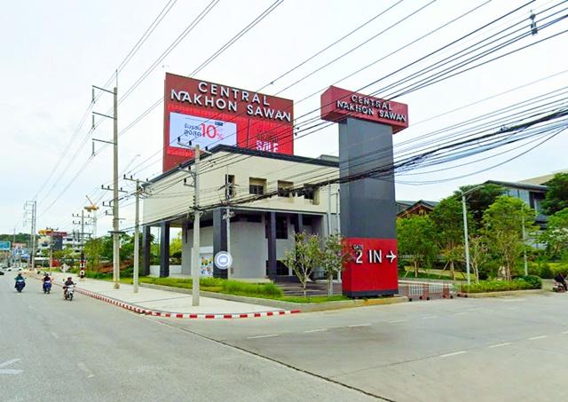 โชว์รูม ริมแม่น้ำ บิ๊กซี นครสวรรค์ 600ม. ให้เช่าอาคาร 2 ชั้นหัวมุม 3 คูหาตีทะลุ เซ็นทรัล นครสวรรค์ 1.29 กม. 4นอน ถนนใหญ่ 6