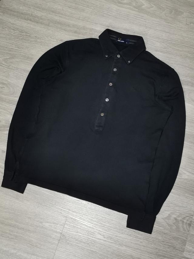 เสื้อโปโลแขนยาว Fred Perry สีดำ รูปที่ 5
