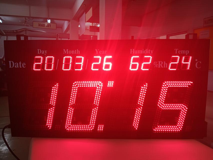 นาฬิกาดิจิตอล รุ่น 2039 นาฬิกาขนาดใหญ่ ติดผนัง เห็นระยะไกล Digital clock เหมาะกับโรงงานขนาดใหญ่ โรงงานขนาดเล็ก สนใจติดต่อ 061-813-7337 add LINE ได้ค่ะ รูปย่อยที่ 4