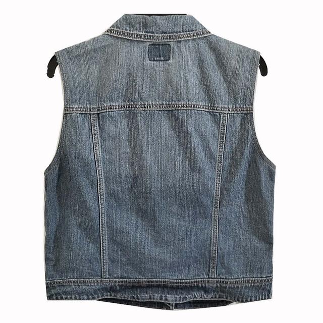 American Eagle กั๊กยีนส์ เท่ ๆ เซอร์ ๆ ฟอกสวย ลายผ้าชัดมาก มีกระเป๋าอก+ข้าง ผ้านุ่มใส่สบาย พร้อมส่ง ไม่ต้องรอ 2