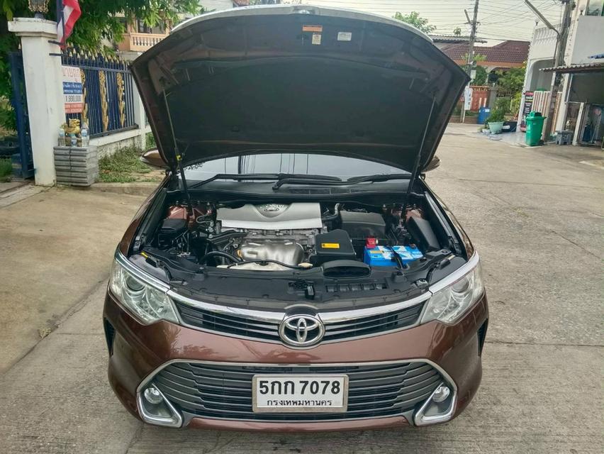 Toyota #Camry 2.0G D4S 2016 MNC เครื่อง D4S เกียร์ ออโต้ มือเดียวป้ายแดง เข้าศูนย์ทุกระยะ สีน้ำตาลรถจริงสวยกว่าในรูป✌(ไมล์166,432โล) 💸เสนอราคาเพีย รูปที่ 17