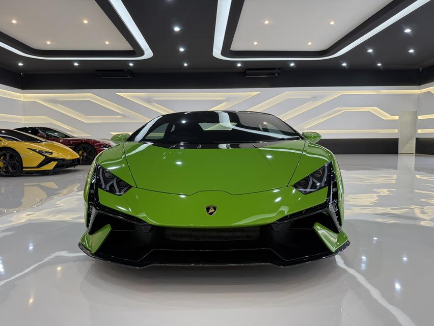 Lamborghini Huracan Tecnica 2024 สีเขียว รถยังเป็นป้ายแดงจดชื่อแรกได้เลย วารันตีครบ รูปย่อยที่ 2