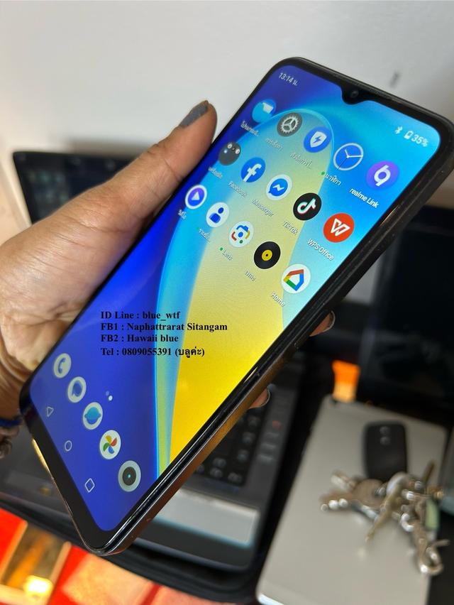Realme C35 จอ6.6นิ้ว Rom128Ram4 กล้องTriple Android13ล่าสุด ใช้งานปกติ ได้ทุกแอพ ได้ทุกซิม
