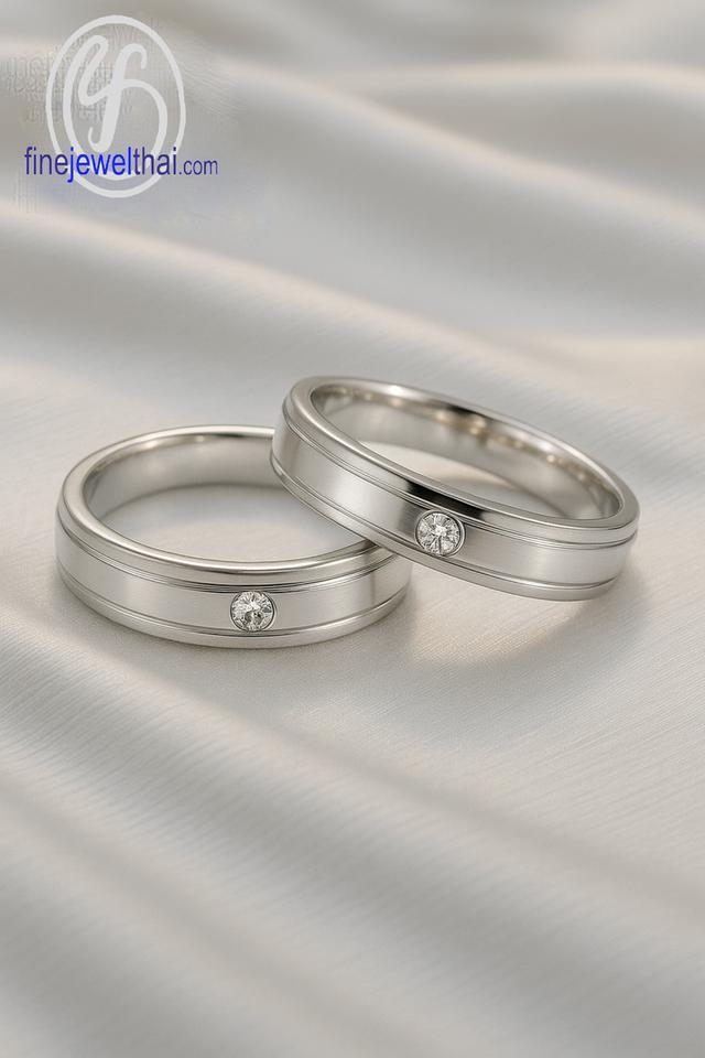 Finejewelthai แหวนคู่ แหวนแต่งงาน เพชรแท้ พร้อมใบรับรอง Diamond Gift Set6