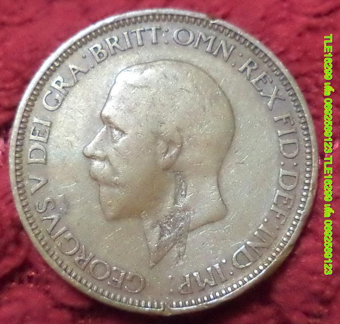 ENX00449 เหรียญ Georgivs Great Britain 1930 Half Penny เนื้อทองแดง พร้อมส่งems 2