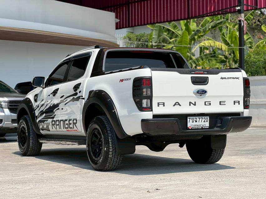 ปี 2018 FORD RANGER, 2.2 WILDTRAKโฉม HI-RIDER DOUBLE CAB สีขาว เกียร์ออโต้ รูปที่ 3