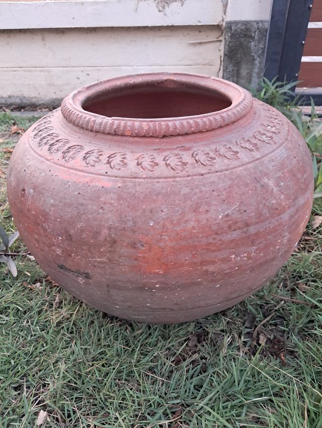 โอ่งแดงโบราณ แต่งบ้านแต่สวน สะสมได้ รูปที่ 8