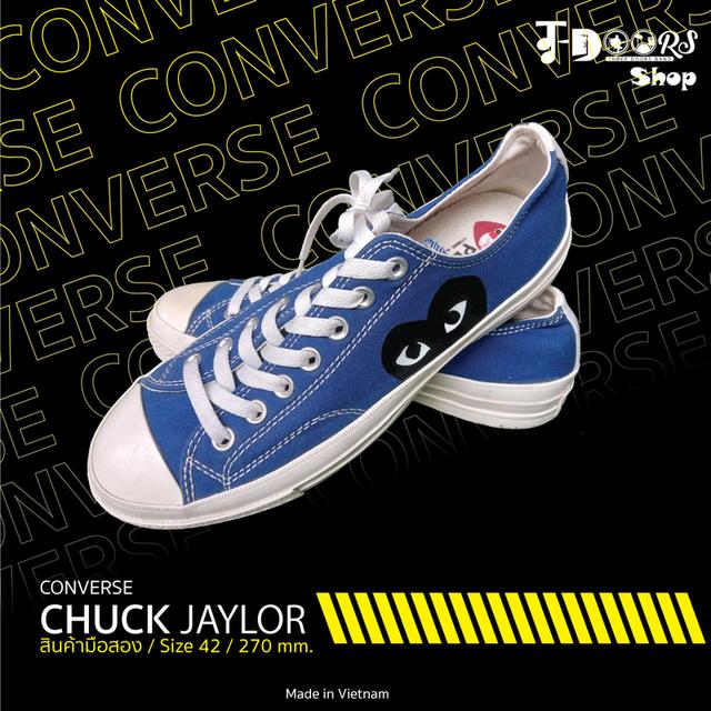 CONVERSE Chuck Jaylor ผ้าใบมือสอง สภาพสวย จัดส่งฟรี!!!