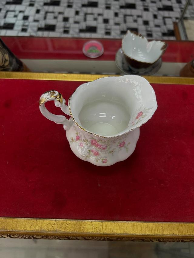 แก้วเทนม porcelain งานยุโรปเก่า Paragon & Royal Albert Victoriana Rose 5