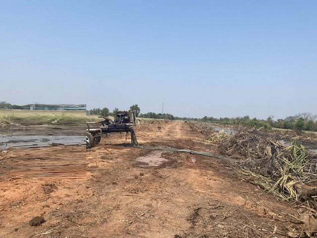 ขายที่ดิน 6 ไร่ หน้ากว้าง 105 เมตร ติดถนนสาธารณะ เขต EEC อ.เมืองฉะเชิงเทรา ( ผังสีม่วงจุดสีขาว ) 2