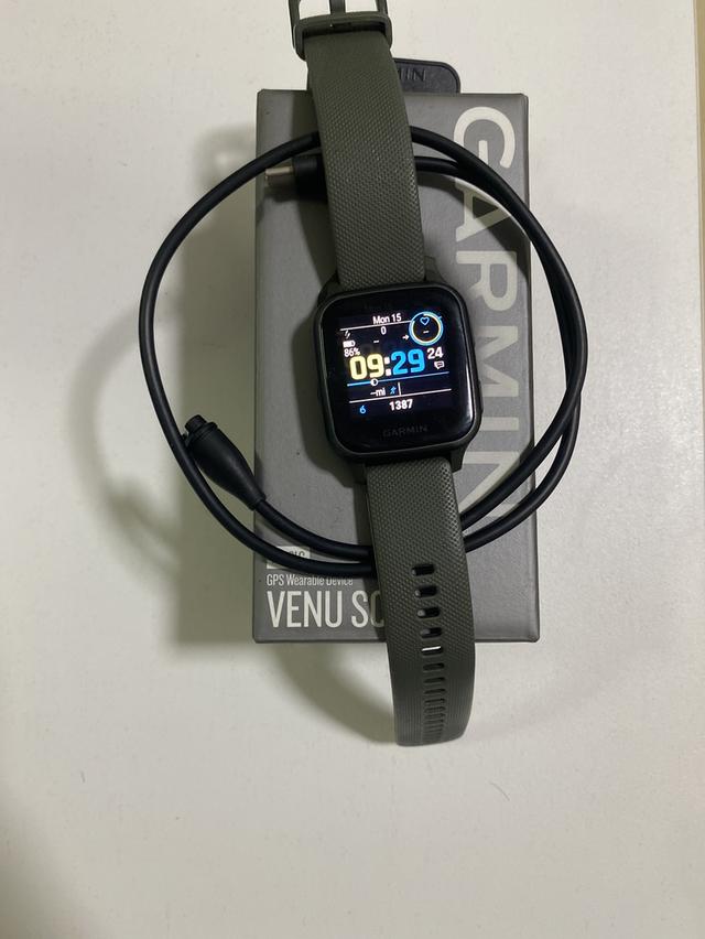 Garmin Venu Sqมือสองพร้อมสายชาร์จ กล่อง