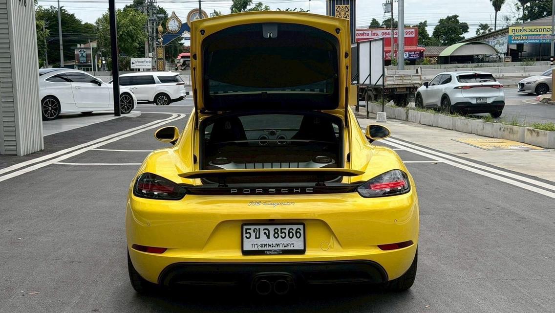 2017 PORSCHE 718 CAYMAN 2.0 Turbo สีเหลือง เลขไมล์เพียง 37,XXX KM รูปที่ 8
