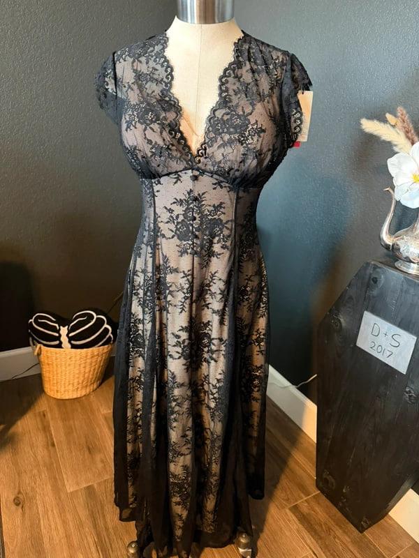 Whimsigoth Vampire Halloween Witchy Fall Gown