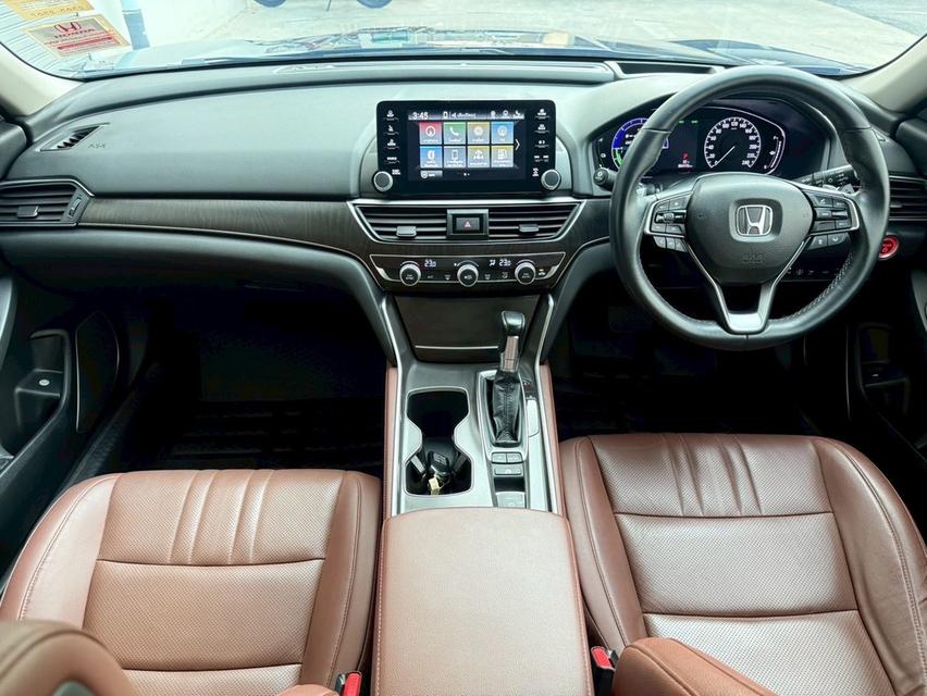 HONDA ACCORD 2.0 HYBRID TECH TOP 2019 สีดำ ประหยัด มือเดียว รูปที่ 6