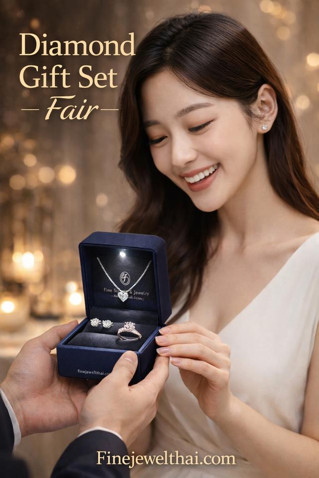 Finejewelthai Diamond Gift Set Fair เครื่องประดับเพชรแท้ พร้อมใบรับรอง ราคาพิเศษ