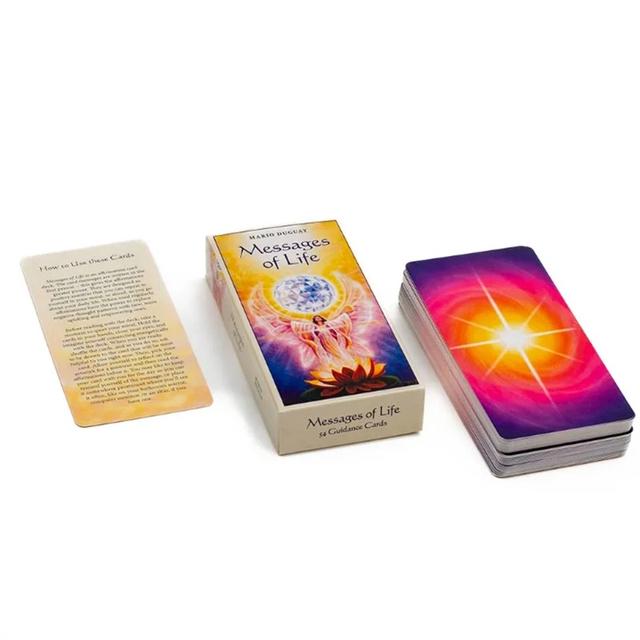 ðŪMessages Of Life Tarot Cards 54-Card Oracle Deck English Visions Edition for Divination & Board Games