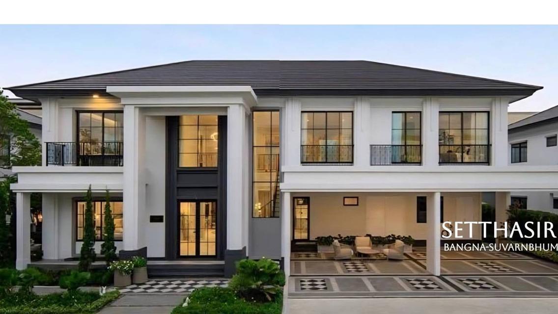 ให้เช่า บ้านเดี่ยวหรู โครงการเศรษฐสิริ บางนา–สุวรรณภูมิ ทำเลดีเยี่ยม ใกล้เมกาบางนา / ทางด่วน / สนามบินสุวรรณภูมิ บ้านใหม่ สภาพดี แต่งครบ พร้อมเข้าอยู่ 1