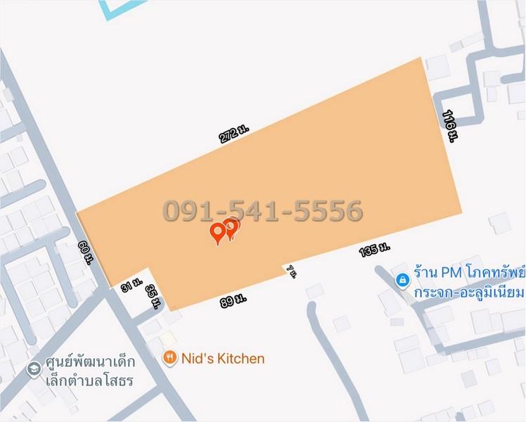 ขายที่ดิน 3 แปลงติดกัน 16 ไร่ ริมถนน ใกล้วัดหลวงพ่อโสธร ตรงข้ามหมู่บ้านมารวย ฉะเชิงเทรา การเดินทางสะดวกใกล้แหล่งชุมชน 2