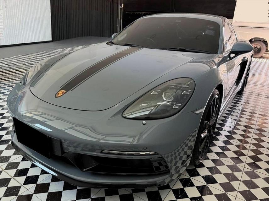Porsche 718 Cayman Style Edition 2024 สีเทา ภายในแดง รถสวยไมล์น้อย มีไฟแนนซ์เหลือ