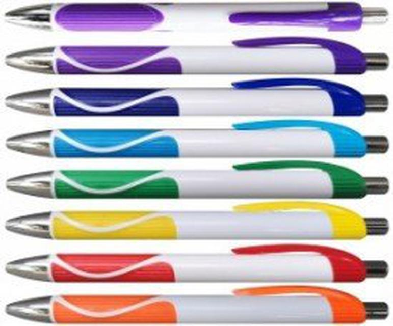 รับผลิตและจำหน่าย ปากกกาพลาสติก plastic pensราคาพิเศษ สกรีนโลโก้ฟรี !!! 2